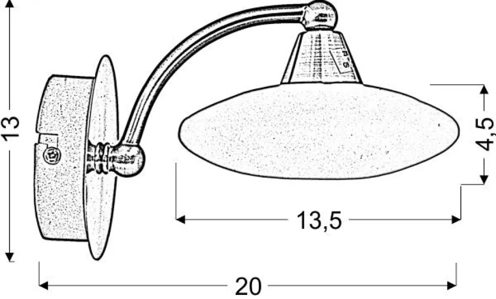Kinkiet Elisa 1x40W G9 satyna-nikiel+białe szkło