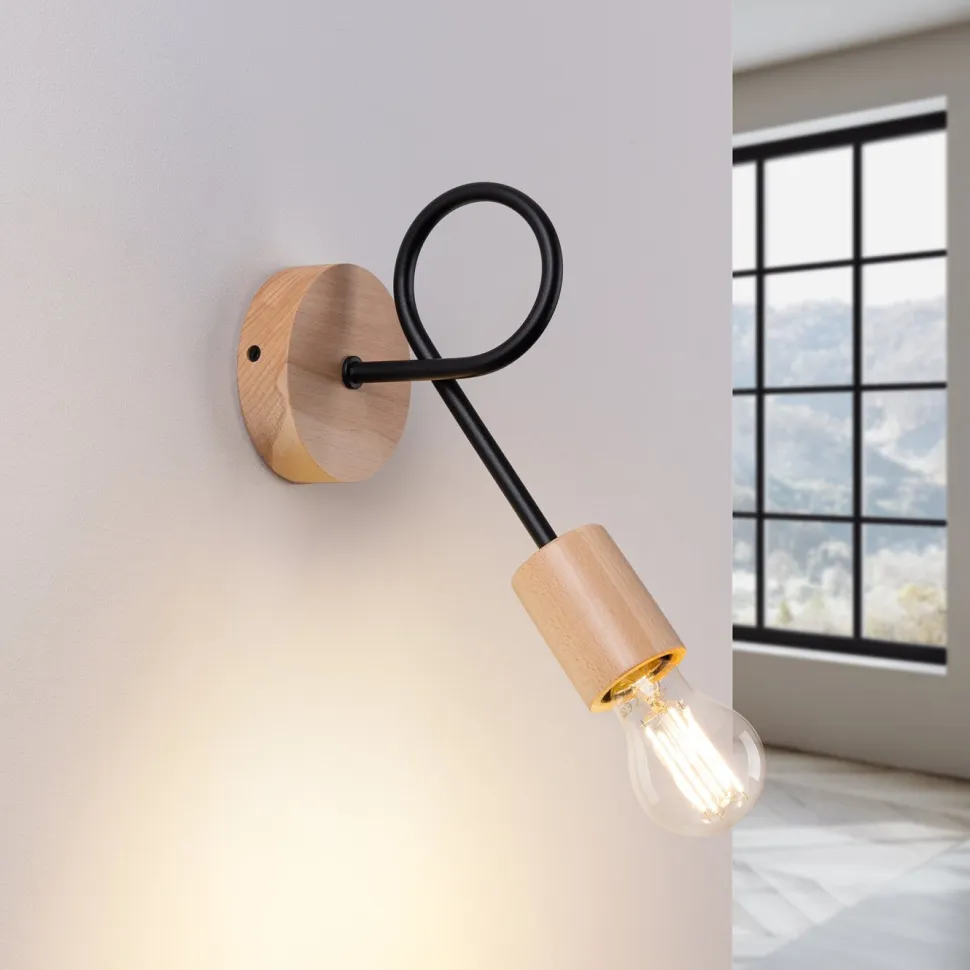 Kinkiet EMBER czarny