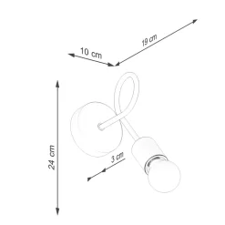 Kinkiet EMBER czarny