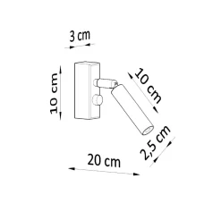 Kinkiet EYETECH 1 biały
