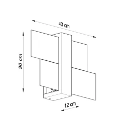 Kinkiet FENIKS 1 naturalne drewno