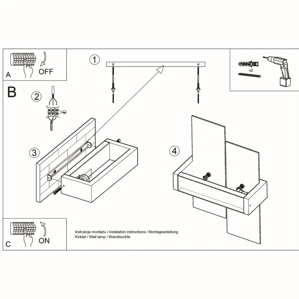 Kinkiet FENIKS 1 wenge