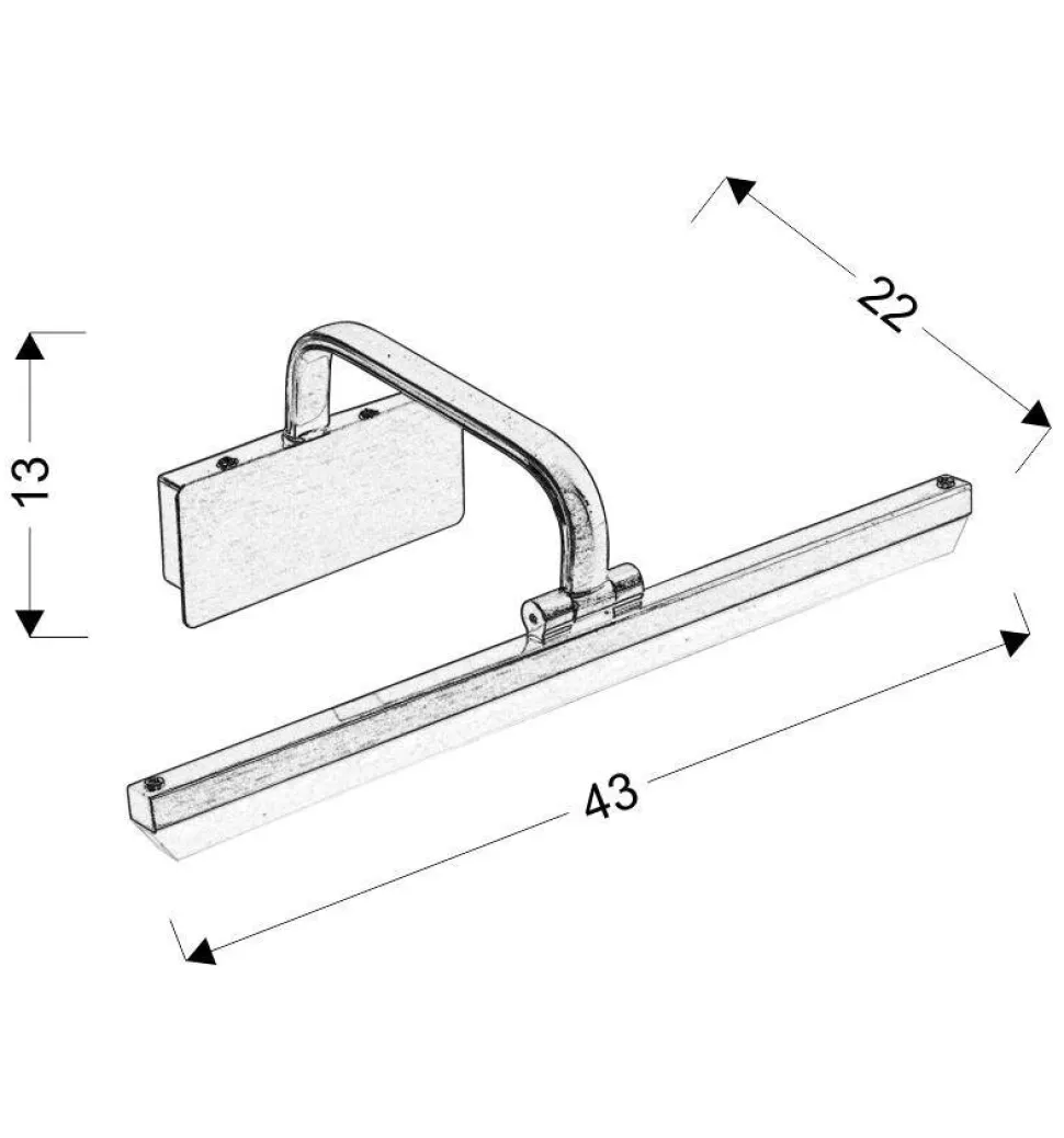 Kinkiet FIANA 8W LED patynowy 4000K