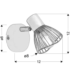 Kinkiet Fly 1x40W E14 czarny