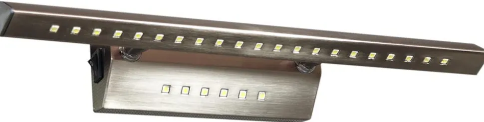 Kinkiet Forte LED 3 7W LED rurka trójkątna z wyłącznikiem satyna