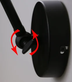 Kinkiet Fundo lampa czarny+złoty 1x40W E27 klosz czarny