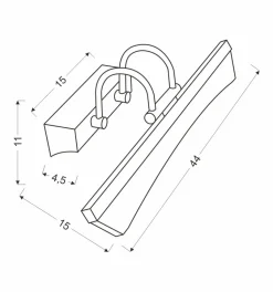 Kinkiet Glory 7W LED chrom