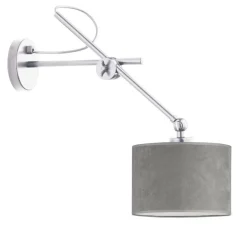 Kinkiet HAMILTON VELUR srebrny, szary