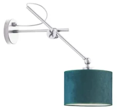 Kinkiet HAMILTON VELUR srebrny, zieleń b