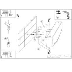 Kinkiet JORUN złoty LED 4000K
