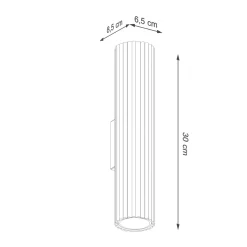 Kinkiet KARBON 30 biały