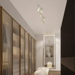 Kinkiet KARBON beżowy z włącznikiem