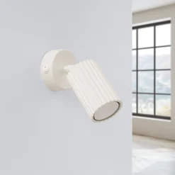 Kinkiet KARBON beżowy z włącznikiem