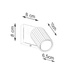 Kinkiet KARBON biały