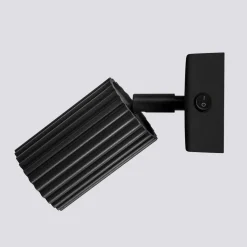 Kinkiet KARBON czarny z włącznikiem