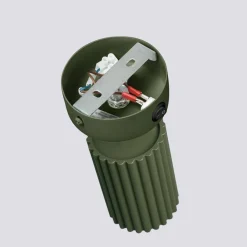 Kinkiet KARBON zielony oliwkowy z włącznikiem