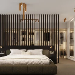 Kinkiet KARBON złoty