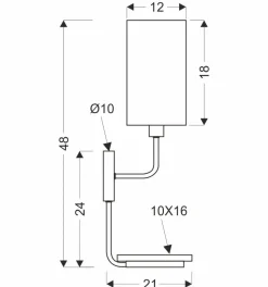 Kinkiet Keto lampa czarny 1x40W E14  abażur czarny z włącznikiem