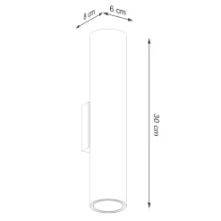 Kinkiet LAGOS 2 ochra czerwona