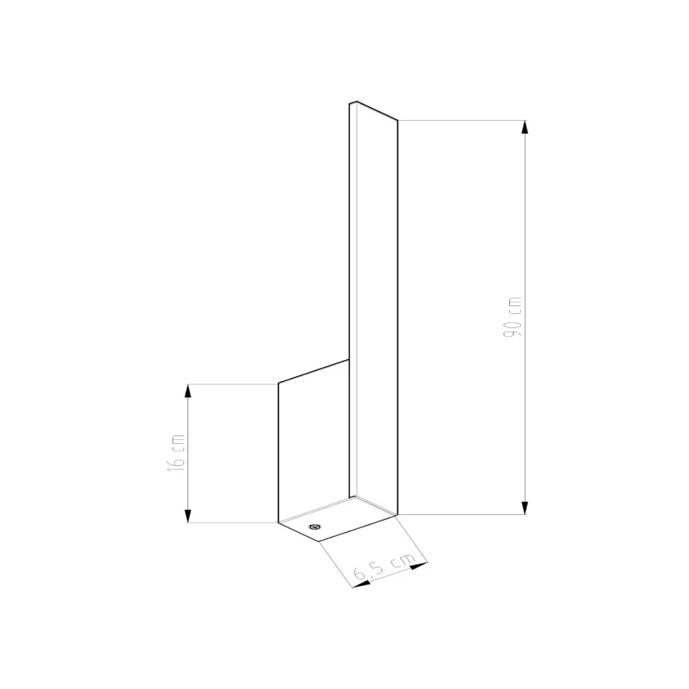 Kinkiet LAHTI 90 ochra czerwona LED 4000K