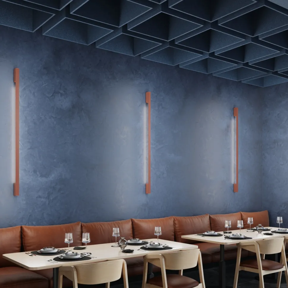 Kinkiet LAHTI 50 ochra czerwona LED 3000K