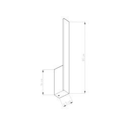 Kinkiet LAHTI L biały LED 3000K