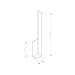 Kinkiet LAHTI M złoty LED 4000K