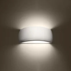 Kinkiet lakierowany PONTIUS biały połysk