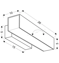 Kinkiet Lander lampa 10W LED biały