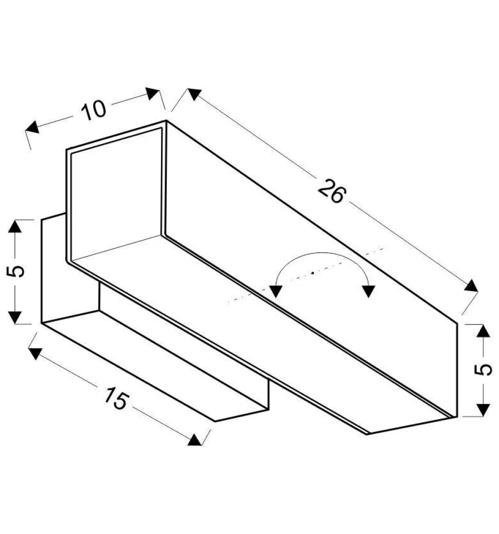 Kinkiet Lander lampa 10W LED biały