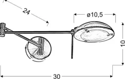 Kinkiet Largo 1x28W G9 satyna