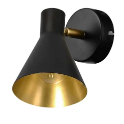 Kinkiet Less 1x40W E14 czarny matowy