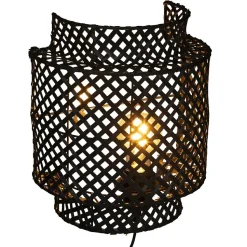 Kinkiet Liby czarny bambus