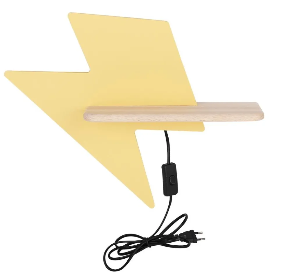 Kinkiet Lightning lampa 4W LED 4000K iq kids z przewodem złoty