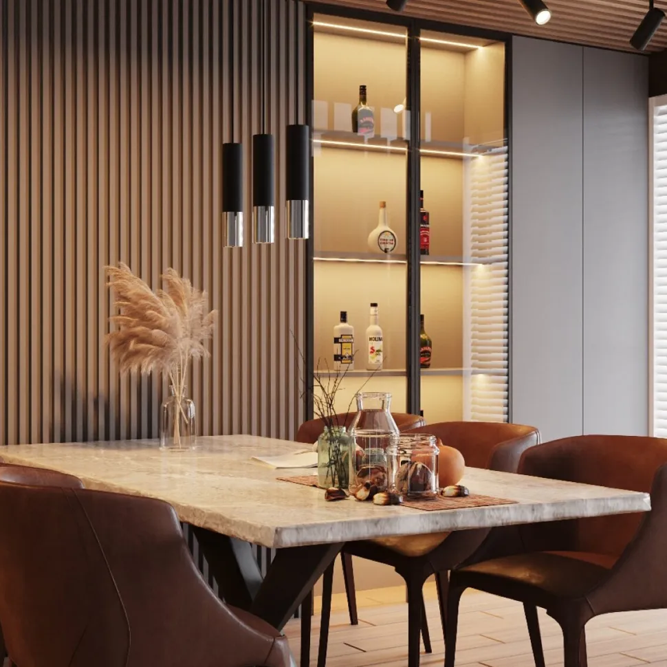 Kinkiet LOOPEZ czarny/chrom