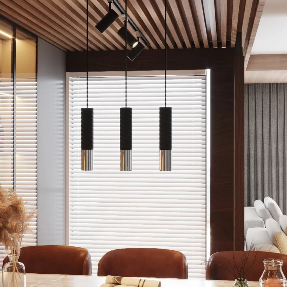 Kinkiet LOOPEZ czarny/chrom