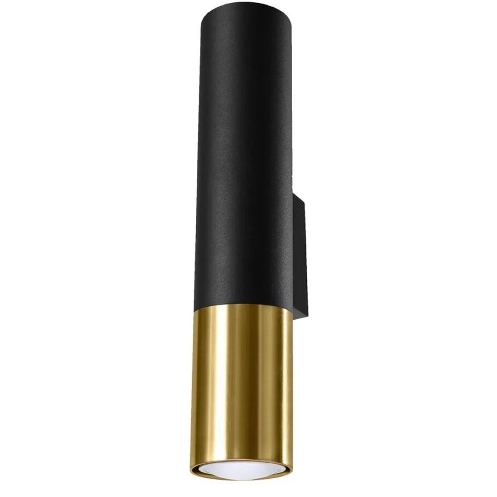 Kinkiet LOOPEZ czarny/złoty