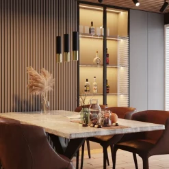 Kinkiet LOOPEZ czarny/złoty