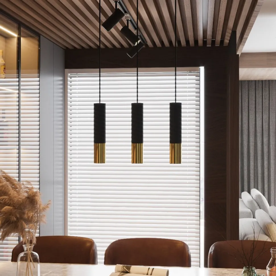 Kinkiet LOOPEZ czarny/złoty