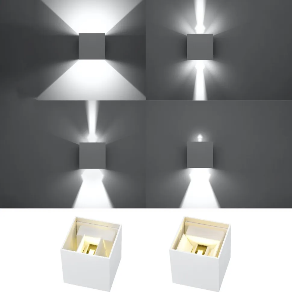 Kinkiet LUCA biały LED IP54