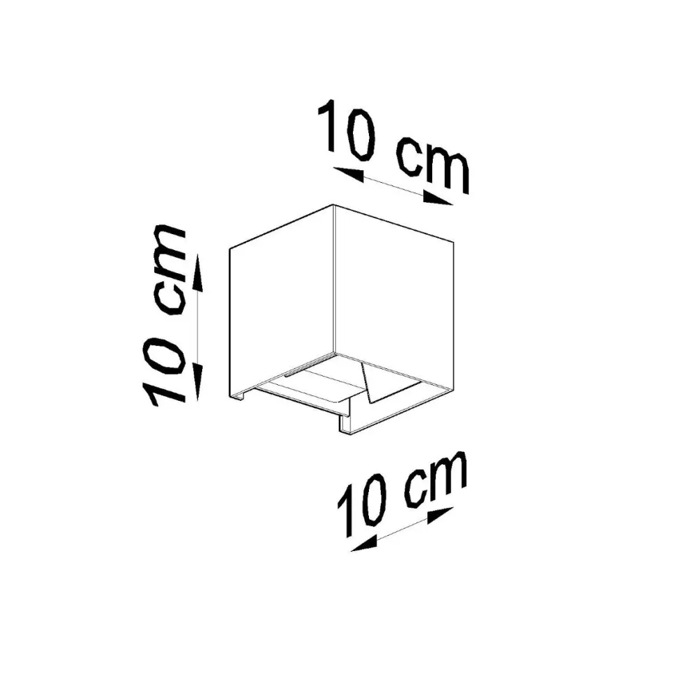 Kinkiet LUCA biały LED IP54