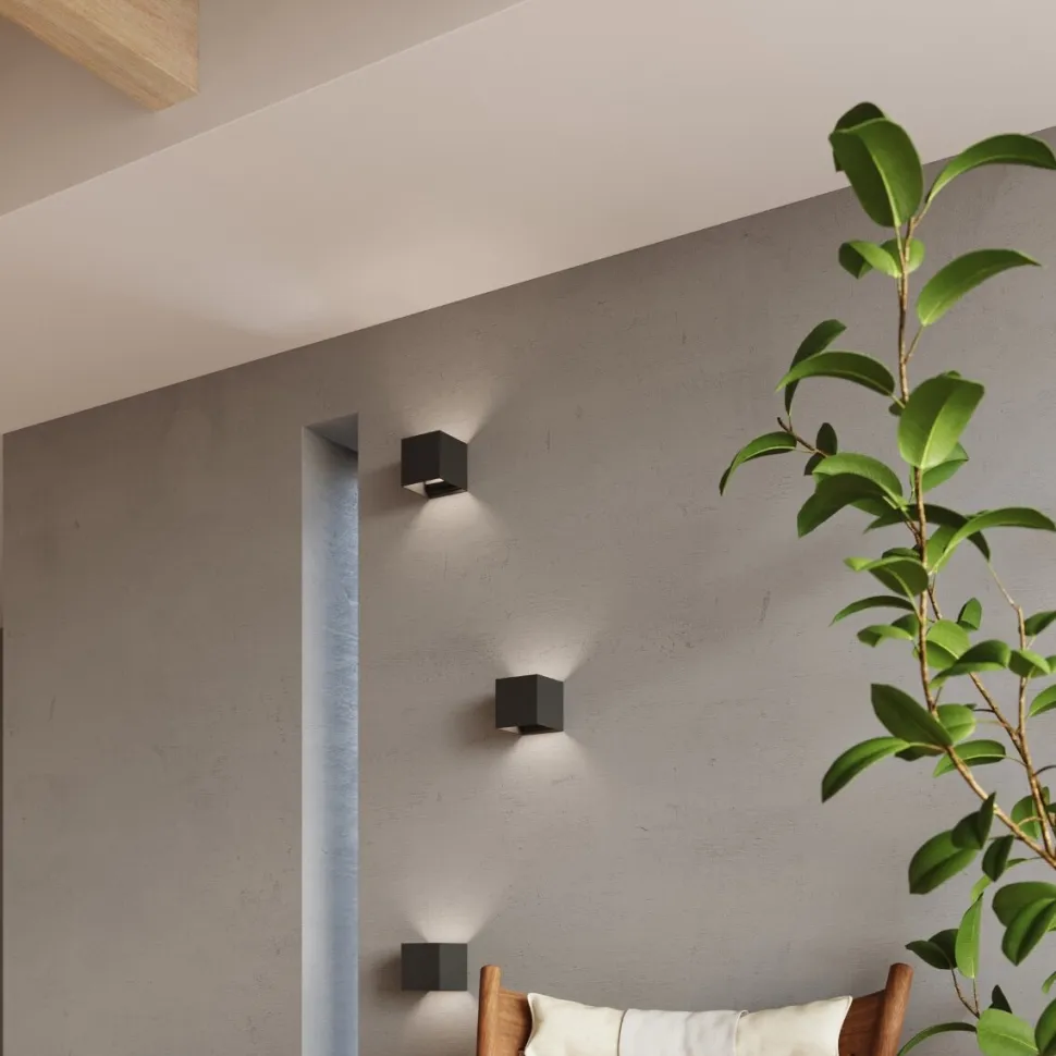 Kinkiet LUCA czarny LED IP54