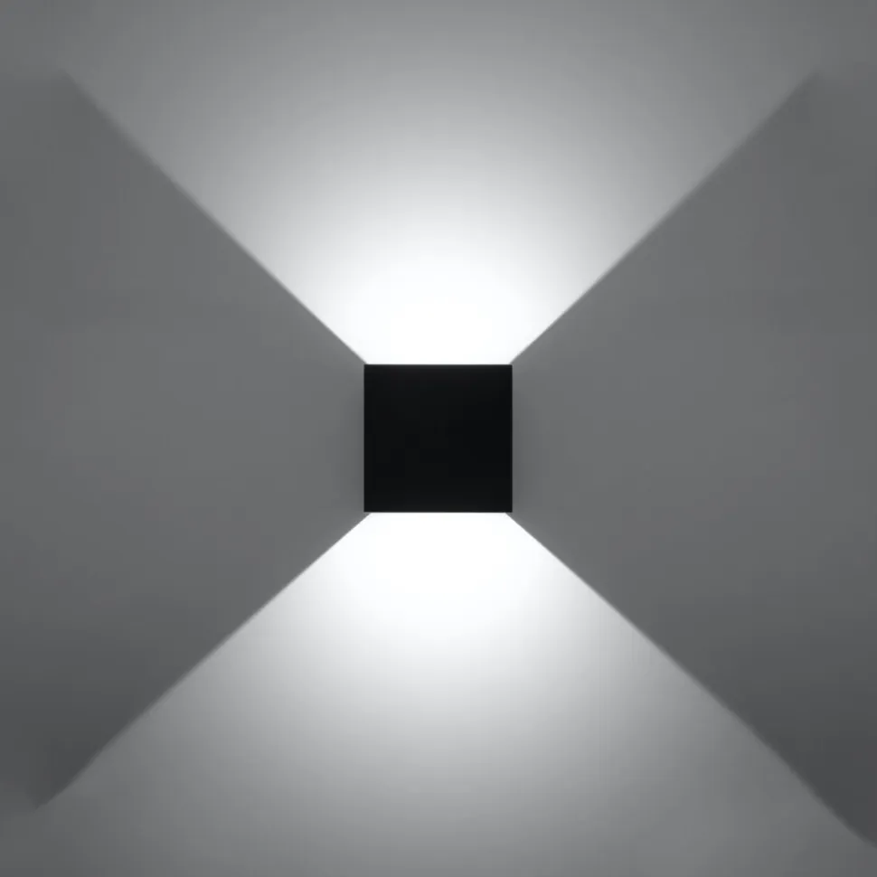 Kinkiet LUCA czarny LED IP54