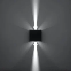 Kinkiet LUCA czarny LED IP54