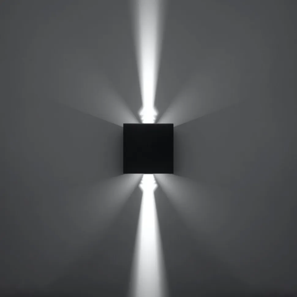 Kinkiet LUCA czarny LED IP54