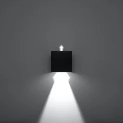 Kinkiet LUCA czarny LED IP54