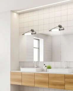 Kinkiet Major łazienkowy 2x40W G9 satyna nikiel