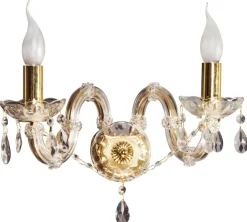 Kinkiet Maria Teresa 2x40W E14 złoty