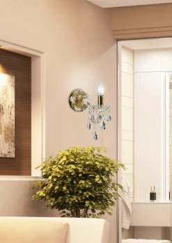 Kinkiet Maria teresa 1x40W E14 złoty