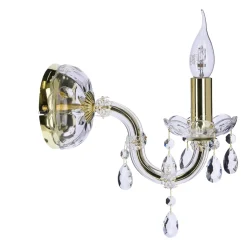 Kinkiet Maria teresa 1x40W E14 złoty